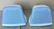 Pair of Surface Mount Interior Speakers RV, Camper, Boat 18W 4Ohms White w/Gray