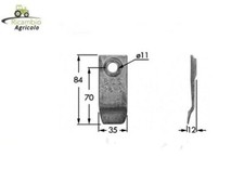 Premilama Semplice per Motofalciatrice BCS622- Rif.523.02823