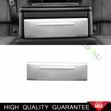 For Audi A6 A7 2019-2022 Silver Steels Steels Rear Storage Box Cover Trim 1*