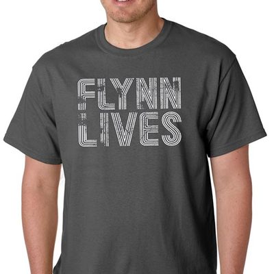 FLYNN LIVES T-Shirt tron vintage arcade comic con movie game