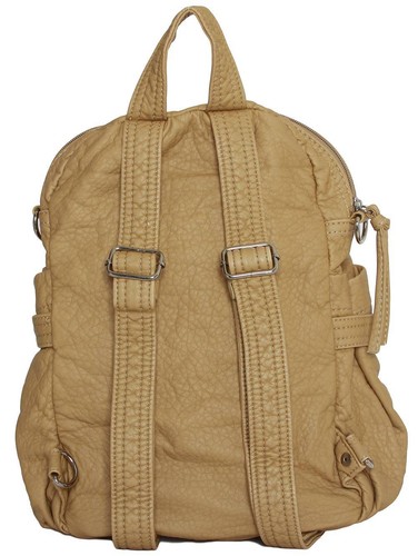 "Mochila bandolera convertible ""Oleander"" con solapa única - beige" - Imagen 4 de 4