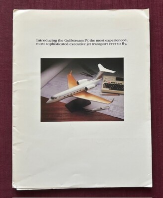 Gulfstream IV Sales Packet 1983