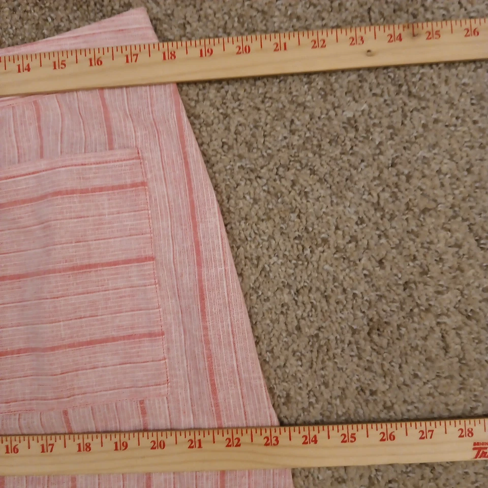 Saia Michael Kors Grande Midi Rosa Listrada A-Line Bolsos Botão Frontal - Imagem 3 de 4