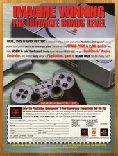 1998 Dual Shock Analog Controller Playstation 1 PS1 Print Ad/Poster Promo Art