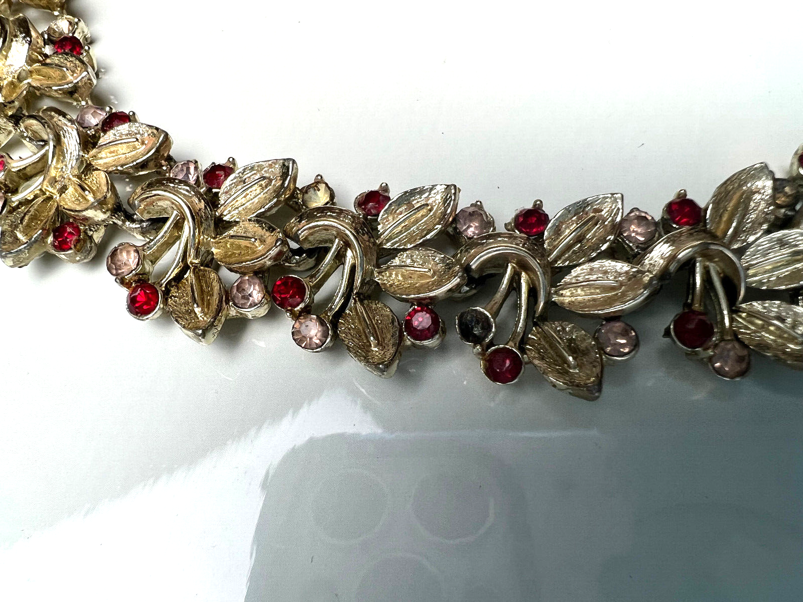 red stone costume jewellery