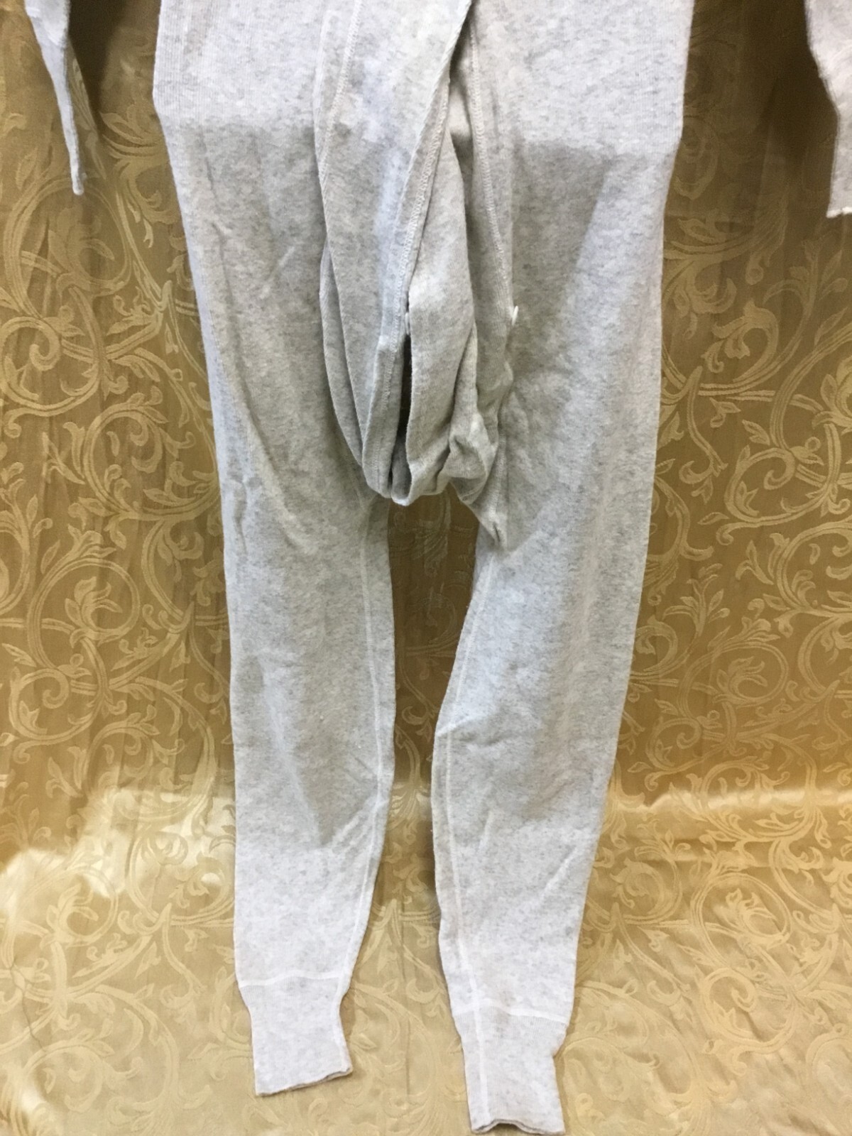 Vintage wool UNION SUIT Faith LONG JOHNS one piece ML clean rear flap