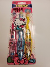 Toothbrush Set HELLO KITTY Child Soft 3 Pack Firefly