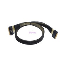 PCI-E Slimline 4.0 SFF-8654 8i 74pin to SFF-8654 74Pin Slim SAS Cable 50cm/ 0.5M