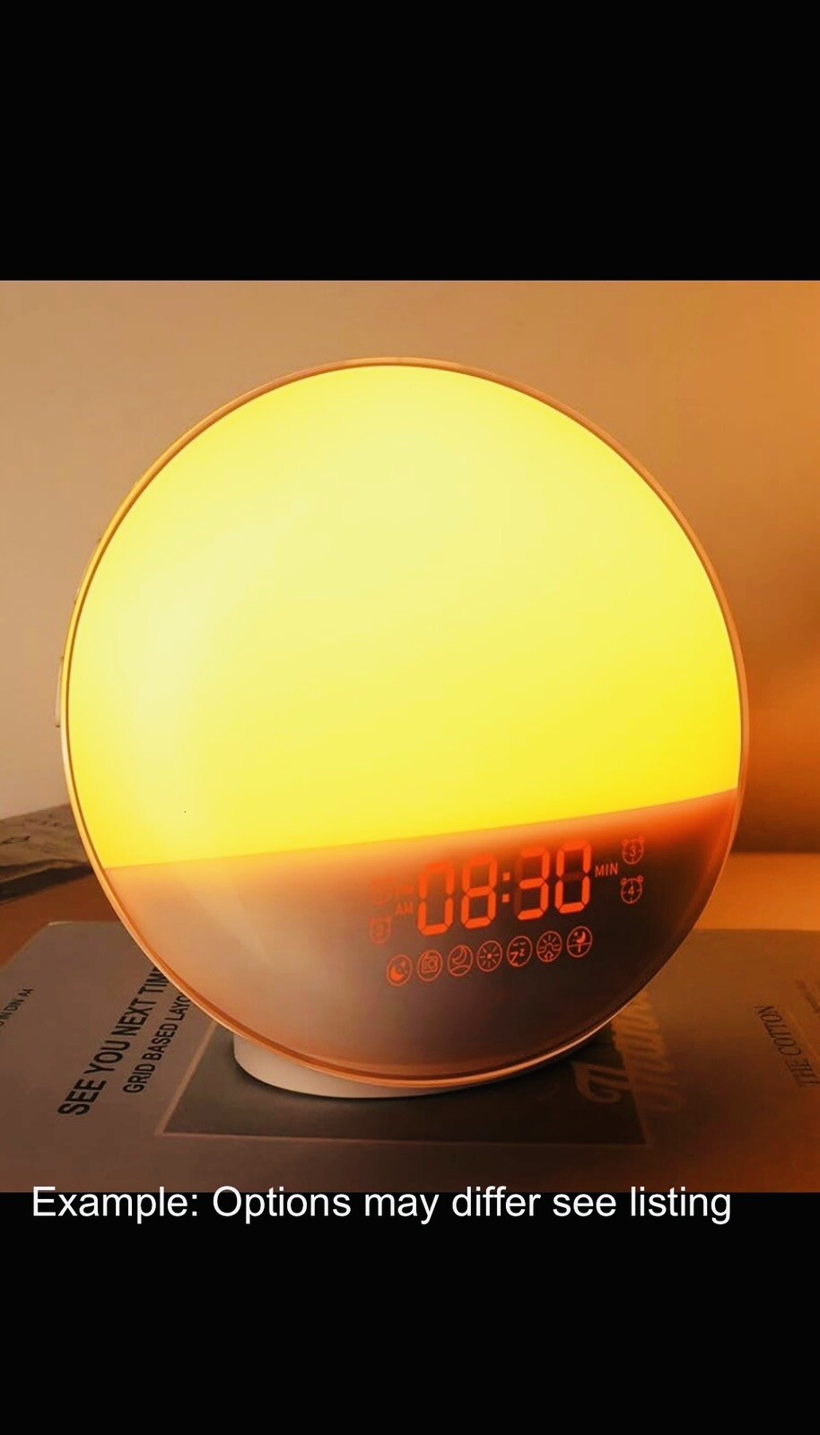 Sunrise Alarm Clock with FM Radio, Nature Sounds & USB Charging-image