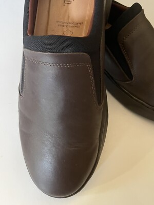 Samuel Hubbard Brown Leather Slip-On Frequent Traveler Men display picture 1