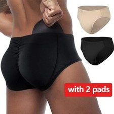 Men Padded Underwear Boxers Briefs Butt Lifter Hip Enhancer Pants Body Shaper