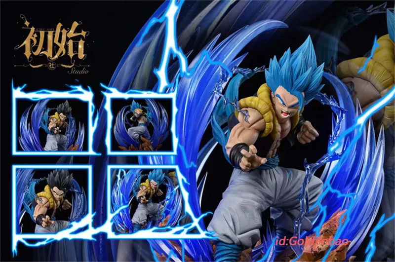 1/6 Scale Super Saiyan Blue Gogeta with LED - Dragon Ball Resin