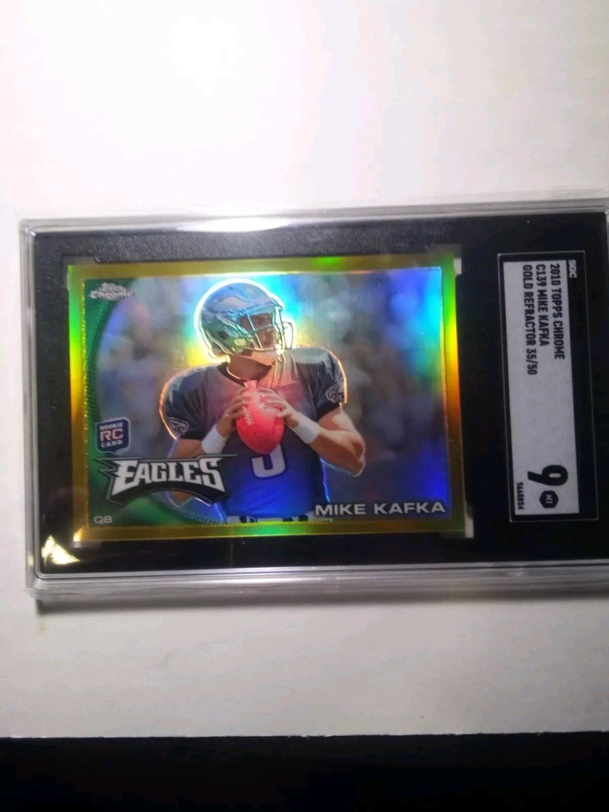 Mike Kafka Topps Chrome #C139 Gold Refractor