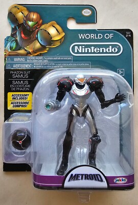 2017 Jakks Pacific World Of Nintendo Metroid Phazon Suit Samus w/ Morph Ball.
