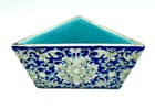Antique Chinese Blue-Ground Lotus Pattern Sweetmeat Dish, Tongzhi Mark