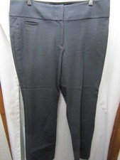 WOMENS ANN TAYLOR LOFT JULIE GRAY PANTS SIZE 12 INSEAM 30" WAIST FLAT 18"