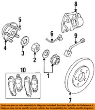 CHRYSLER OEM 98-00 Breeze Front Suspension Brake Components-Abs Sensor 4764117