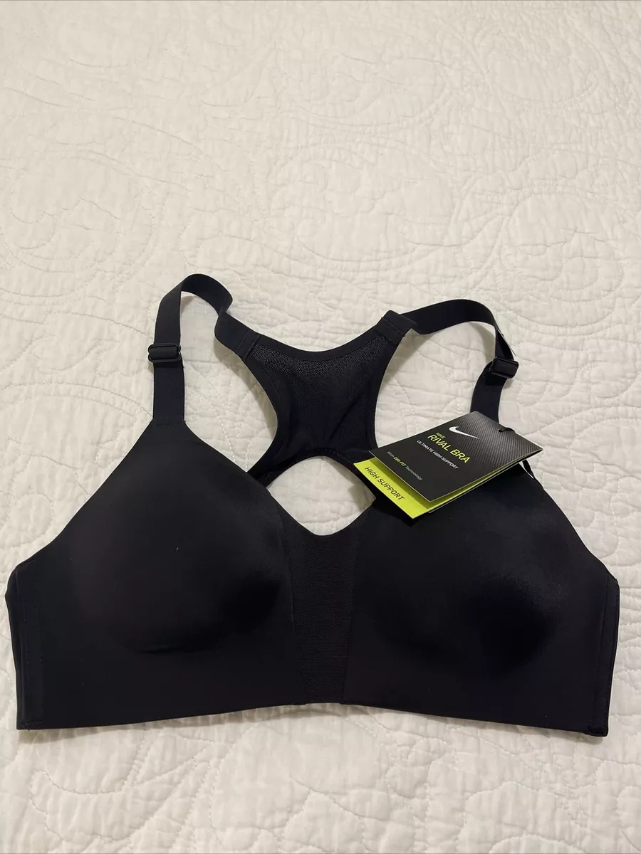 NIKE RIVAL SPORTS BRA SIZE UK 38C EU 85C HIGH SUPPORT AQ4184-252 GYM  TRAINING