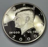 2000-S Kennedy Half Dollar Proof 50cent Piece Coin from US Mint Proof Set Shiny!