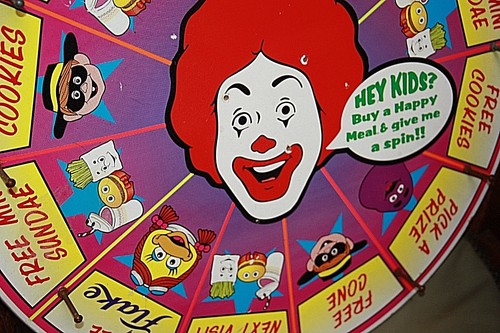 mcdonalds vintage spinning wheel ronald mcdonald huge