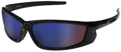Radians Voltage Safety Glasses with Black Frame and Electric Blue Lens