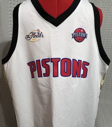 Camiseta deportiva rara XL Richard Hamilton #32 Majestic Pistons Finales NBA 2005 - Imagen 3 de 12