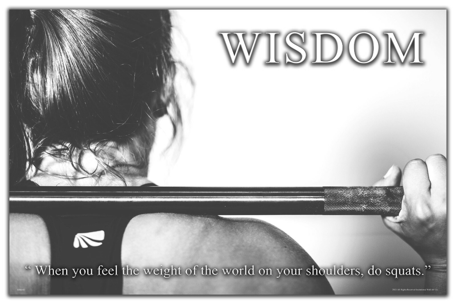 Workout Motivational Poster Art Print 11x17 Weight Lifting Home Gym Wall Decor