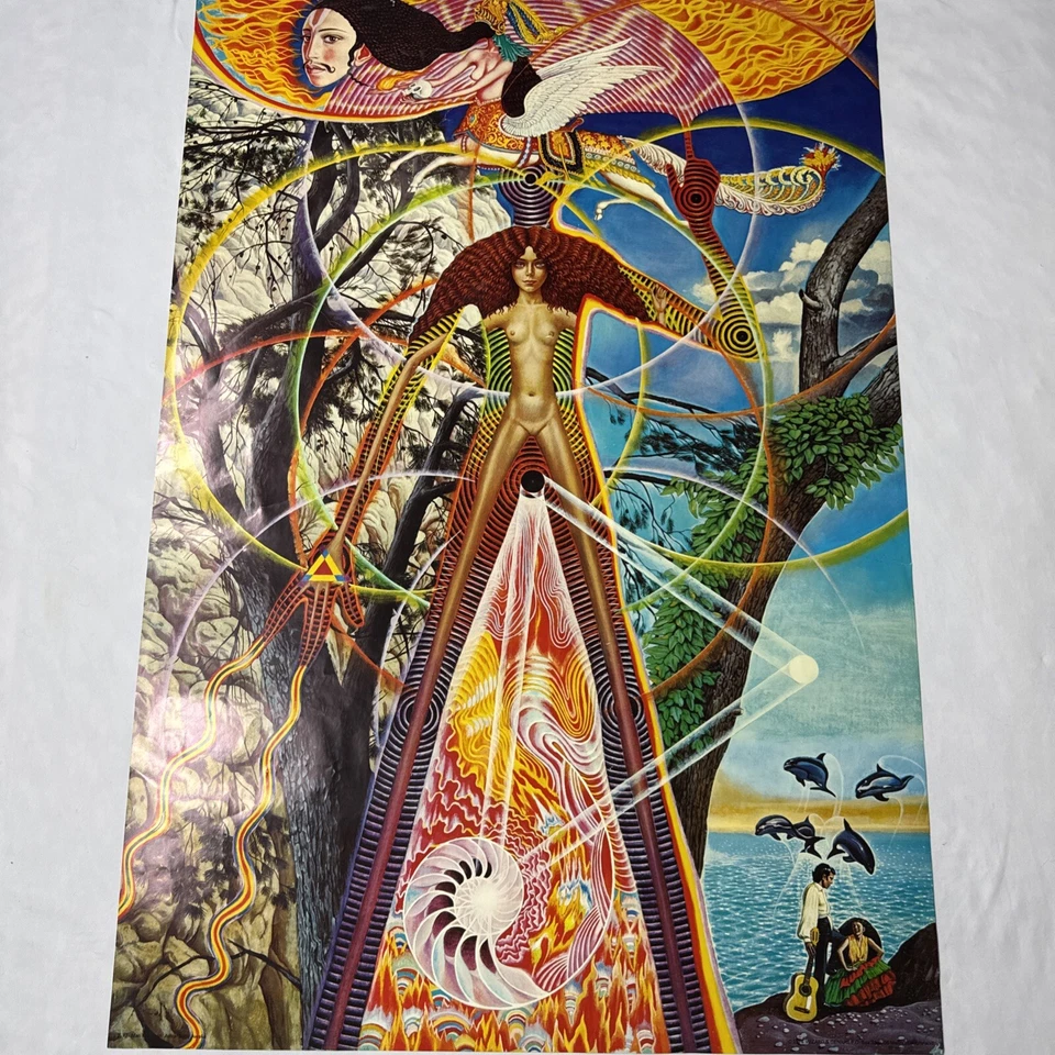 Pôster Abdul Mati Klarwein - 1974 - Astral Body Awake - Wizard & Genius - Imagem 2 de 4