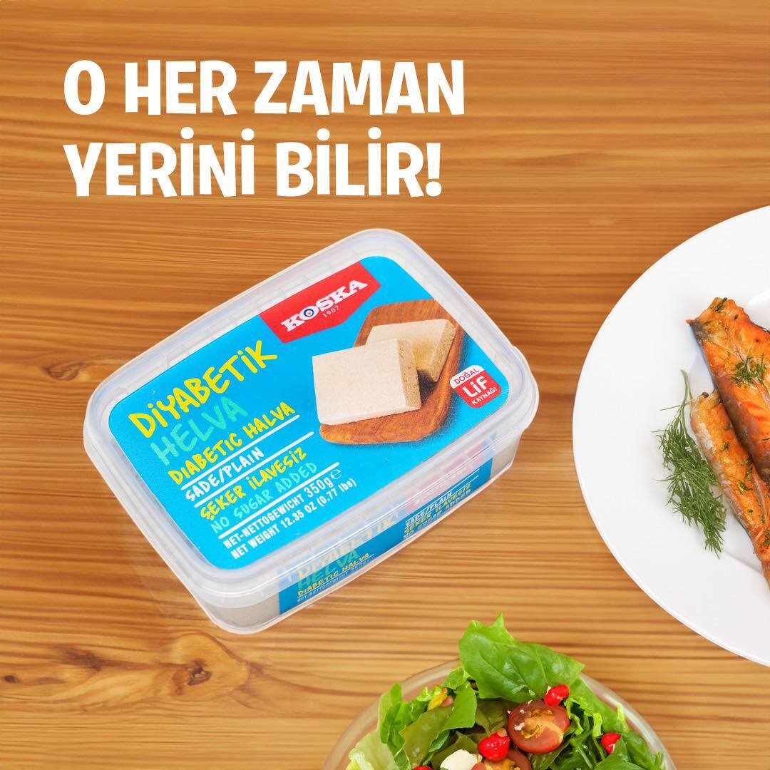 KOSKA Turkish Tahini Halva DiabeticFriendly Delight Pistachio