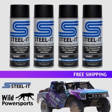 STEEL-IT Black Polyurethane 4 Pack