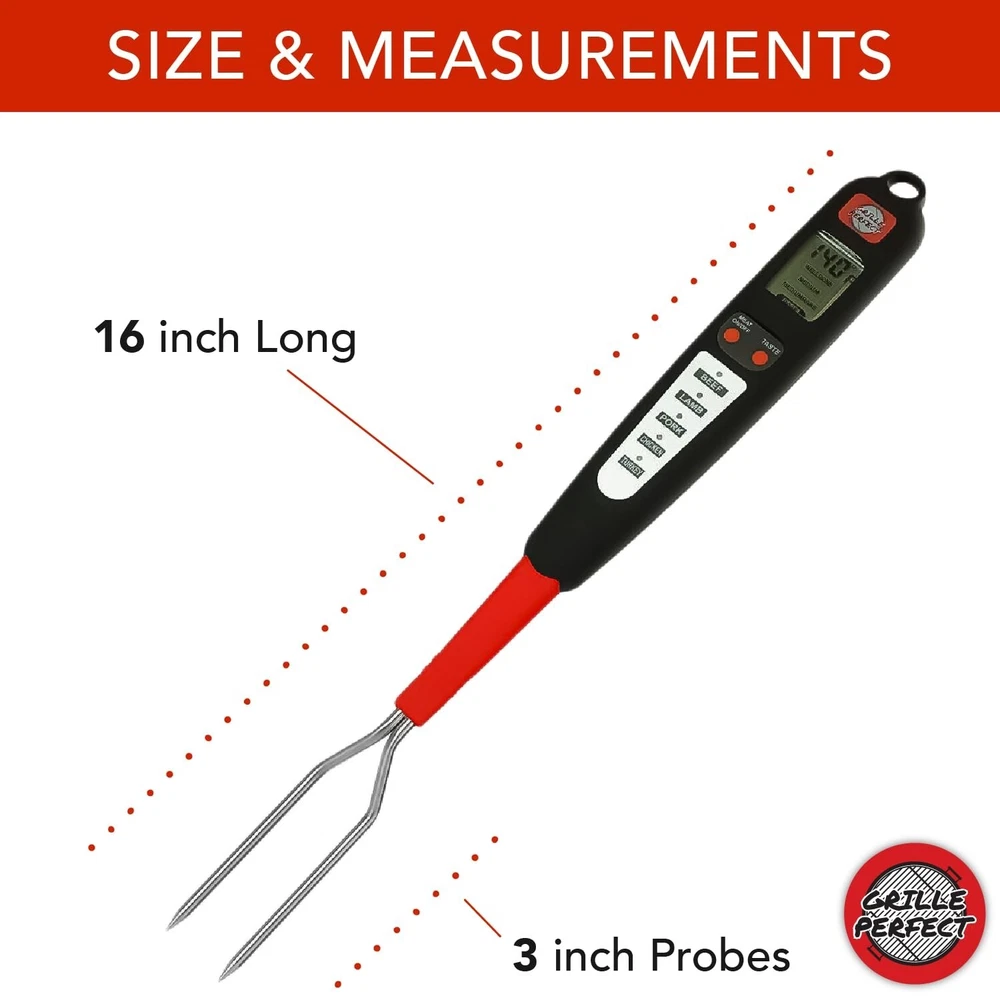 Digital Meat Thermometer Fork for Grilling and Barbecue Fast Read Electronic ... Digital Meat Thermometer Fork for Grilling and Barbecue Fast Read Electronic ...