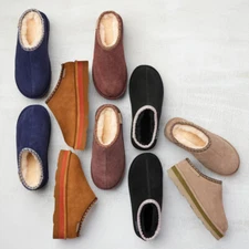 BEARPAW Lucille Platform Mule Water Stain-Repellent Suede Clog Comfort Shoes NEW