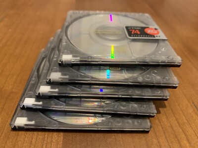 Originální krabice na média+5 ks Minidisc Minidisk Tdk Md XG 60 min