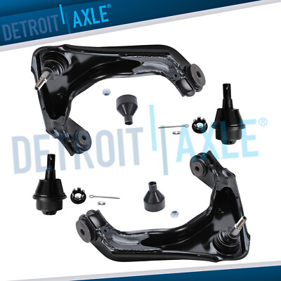 4pc Front Upper Control Arms Ball Joints for Chevrolet Silverado 2500 HD Hummer