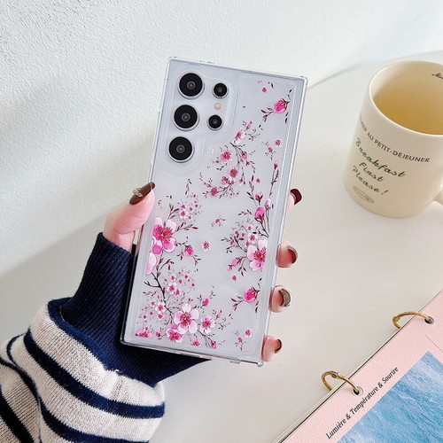 Flower Clear Case For Samsung Galaxy S24 Ultra S23 S22 A55 A15 A54 A33 A52 Cover - Picture 13 of 14