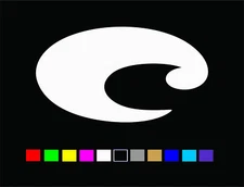 COSTA "C" Logo Vinyl Die Cut Decal Sticker