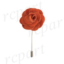 New in box formal Men Suit chest brooch Orange flower lapel pin wedding fashion