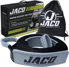 JACO 4X4 Towpro Recovery Tow Strap - 3 Inch X 30 Ft | off Road Towing Rope (31,5