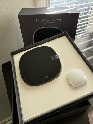 ecobee EB-STATE5-01 Smart Thermostat with Smart Sensor - Black
