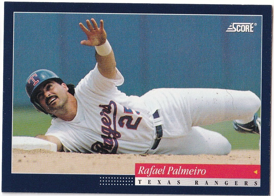 1994 Score #495 Rafael Palmeiro Texas Rangers | eBay