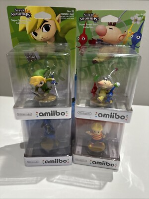 Nintendo Amiibo Super Smash Bros Lucario Lucas Toon Link Olimar Neu OVP 