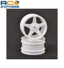 Schumacher Racing JC 5 Spoke 2.2 Rear White Wheel XLS PC Pr SCHCR681