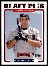 2005 Topps Updates &amp; Highlights #UH323 Ryan Zimmerman RC