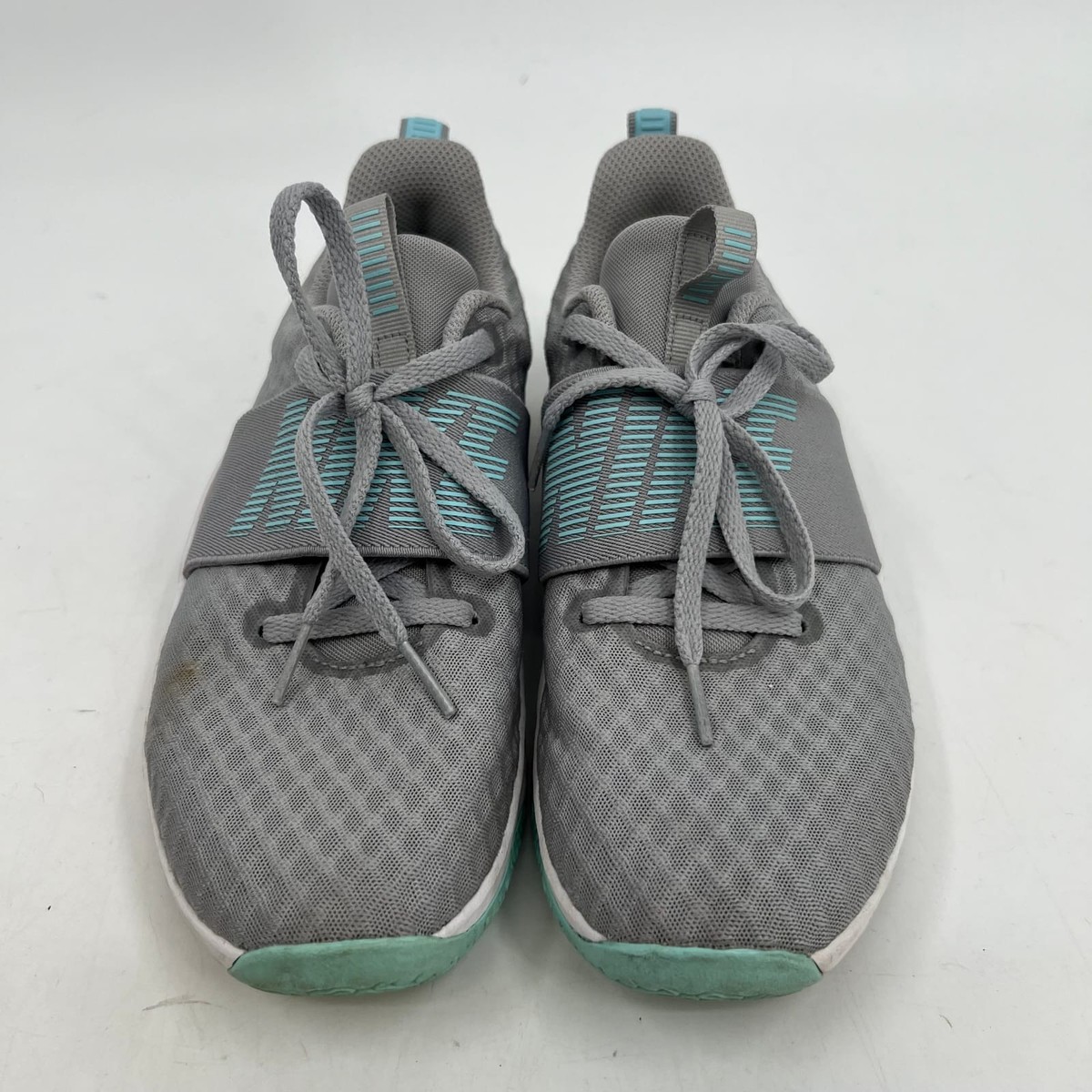 Nike Gray Blue Lace Up Athletic Sneakers | Size 6.5 US | eBay
