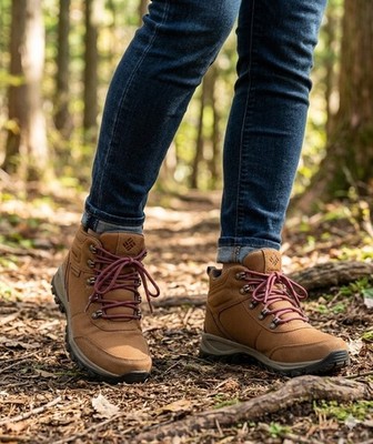 New Columbia Hiking Boots Brown Outdoor Adventure Trail Shoes Men's Size 9