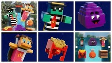 McDonald  s Adult Happy Meal A Minecraft Toys 2025 Complete Set, Of 6 Toys