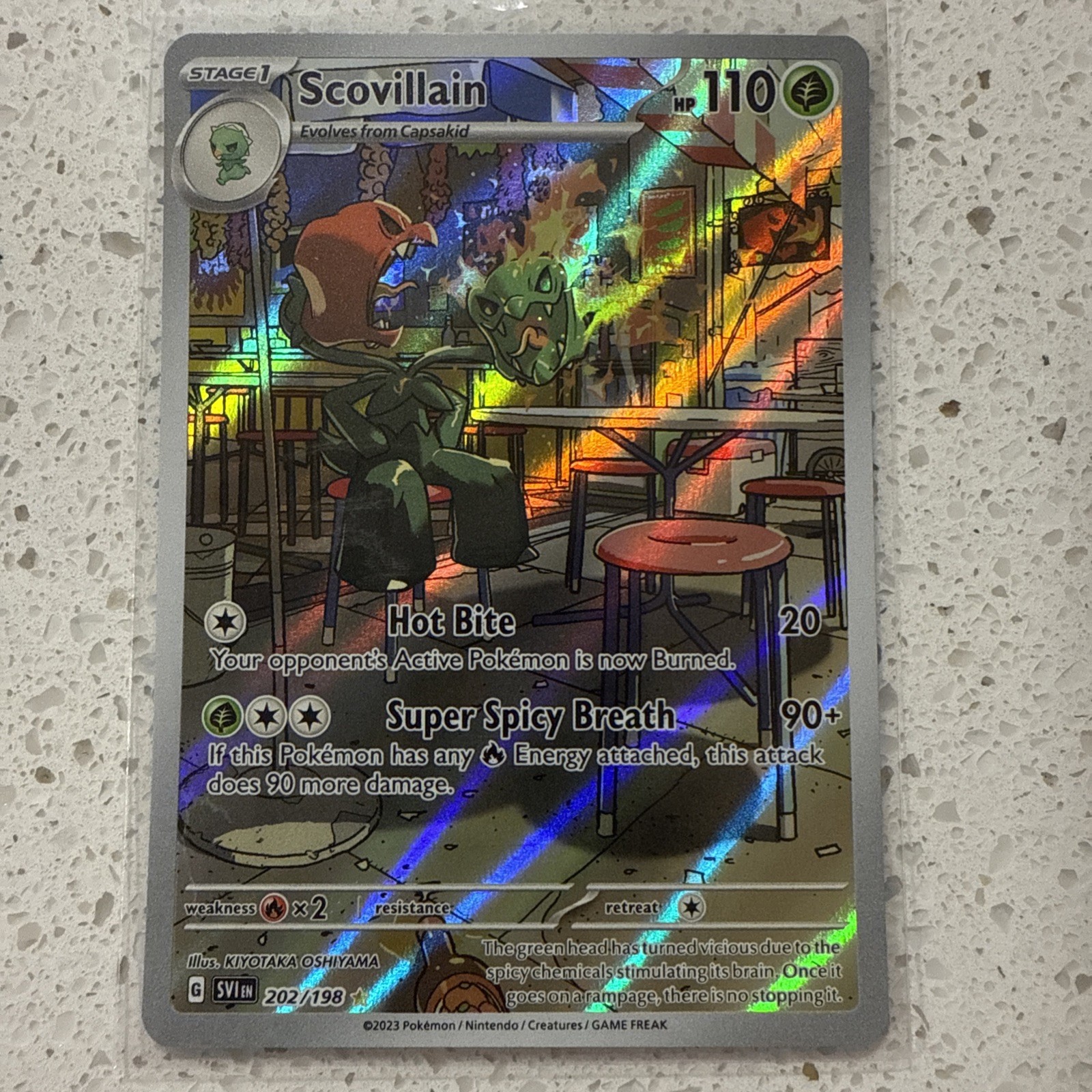 Scovillain 202/198 Illustration Rare Pokemon Card Scarlet & Violet Base Set - NM