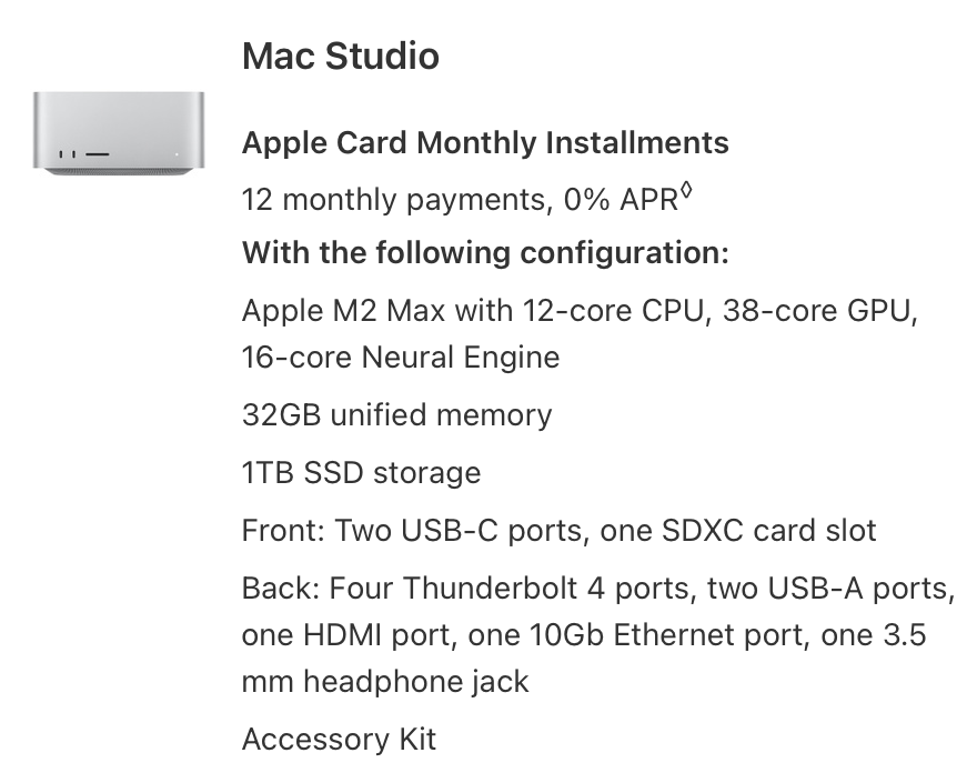 Apple Mac Studio M2 Max (38-core GPU), 32GB RAM, 1TB SSD | eBay Apple Mac Studio M2 Max (38-core GPU), 32GB RAM, 1TB SSD | eBay
