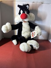 Looney Tunes Sylvester Cat 18" Plush Toy New With Tags Vintage 1996 Applause