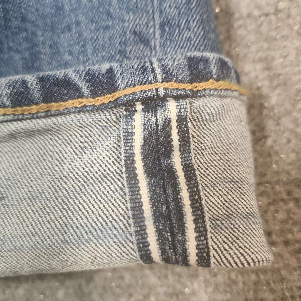 Imogene + Willie Jeans Mens 34x34 Charlie Selvedge Denim Zip Fly Straight Leg - Image 3 of 4